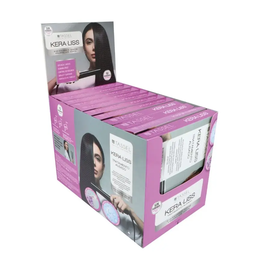 Tratamiento alisado Keratina y Ácido Hialuronico Tassel 12ud