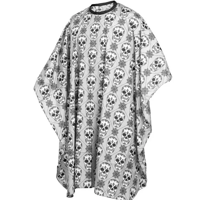 [1745] Capa de corte nylon modelo Calavera cierre botón