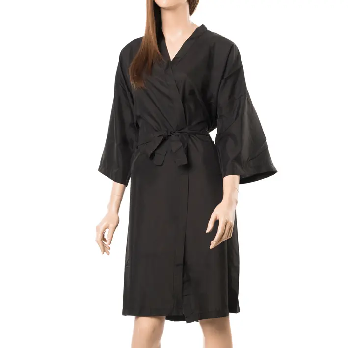 [955] Kimono negro de poliéster talla única