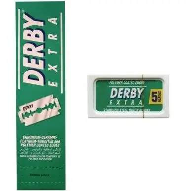 Cuchilla Acanalada Derby Extra platino caja 100 uds
