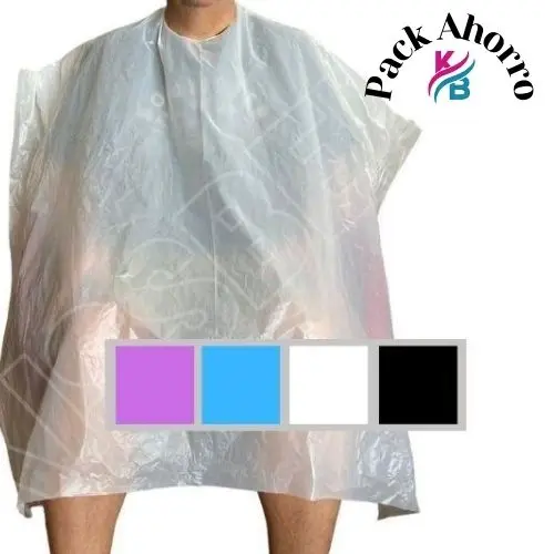 Pack 12 paquetes Capa desechables color lila 1.10x1.30cm