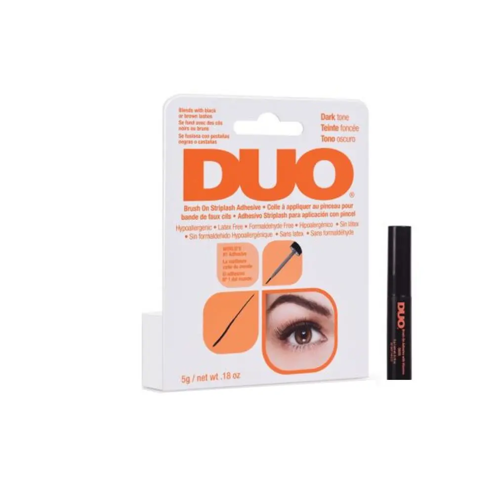 [1055] Adhesivo para banda pestañas pincel oscuro Duo 5ml