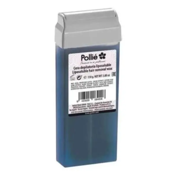 [456] Cera azul Pollié cartucho roll-on premium 110g