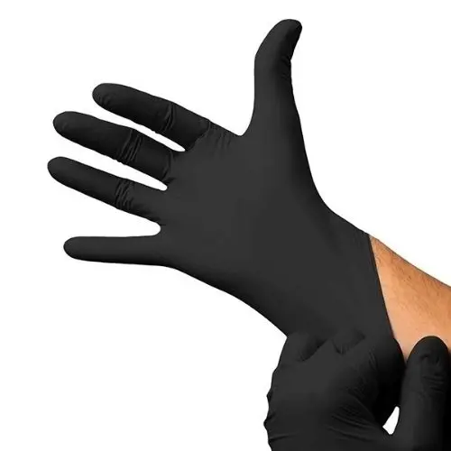 Guantes Nitrilo negro sin polvo talla M 100 unidades