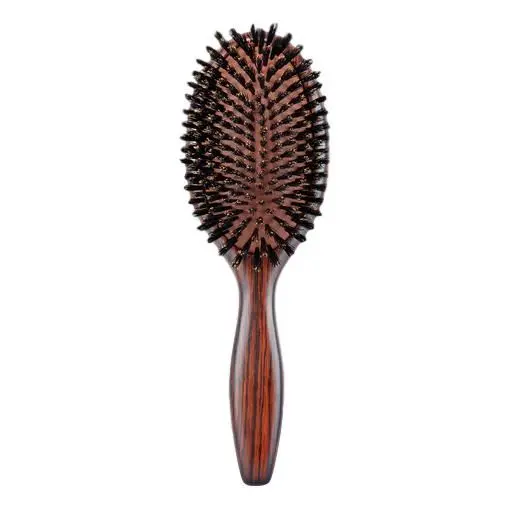 [1836] Cepillo Ovalado Ebony madera ébano y cerda jabalí