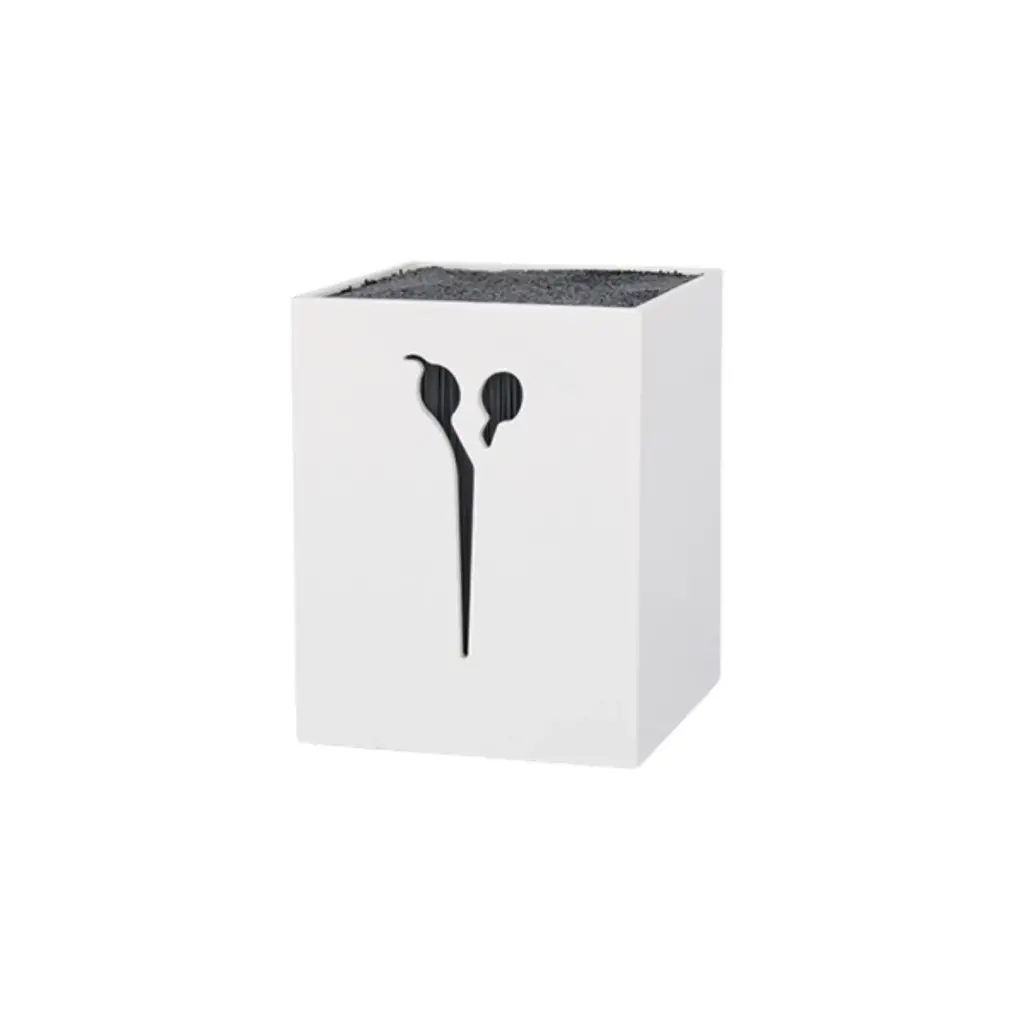 Soporte sobremesa para tijeras Peluquería blanco