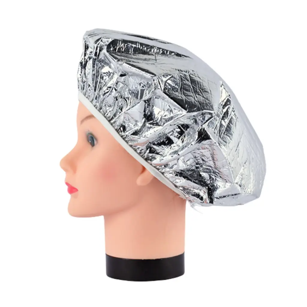 [1609] Gorro de aluminio para tratamientos color plata