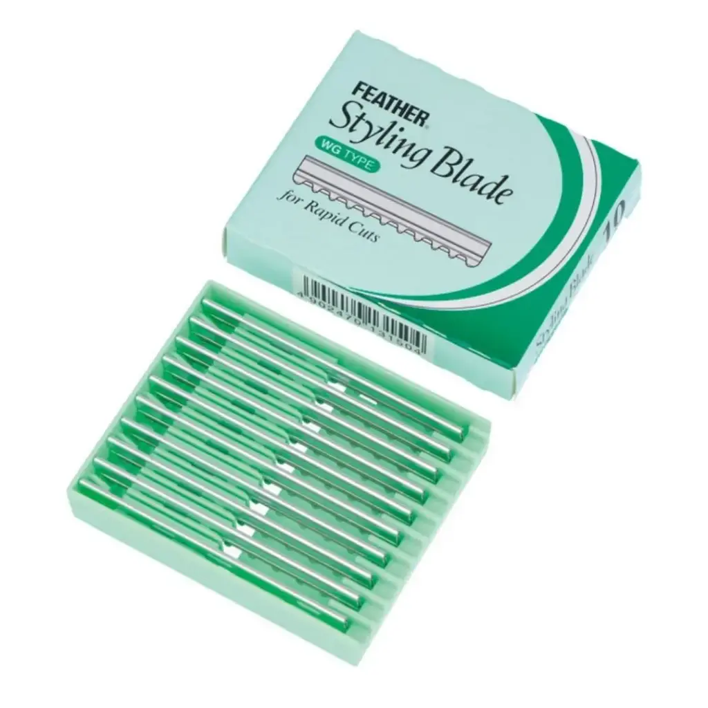 [1471] Cuchilla rebajar Feather Styling Blade-WG 10 unidades