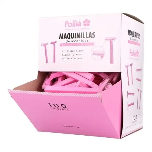 [1353] Cuchilla rasurar desechable Pollié caja 100 unidad