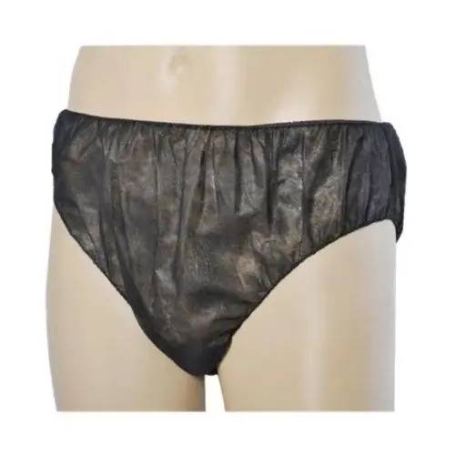 Slip caballero talla XXL negro desechable pack 25 unidades