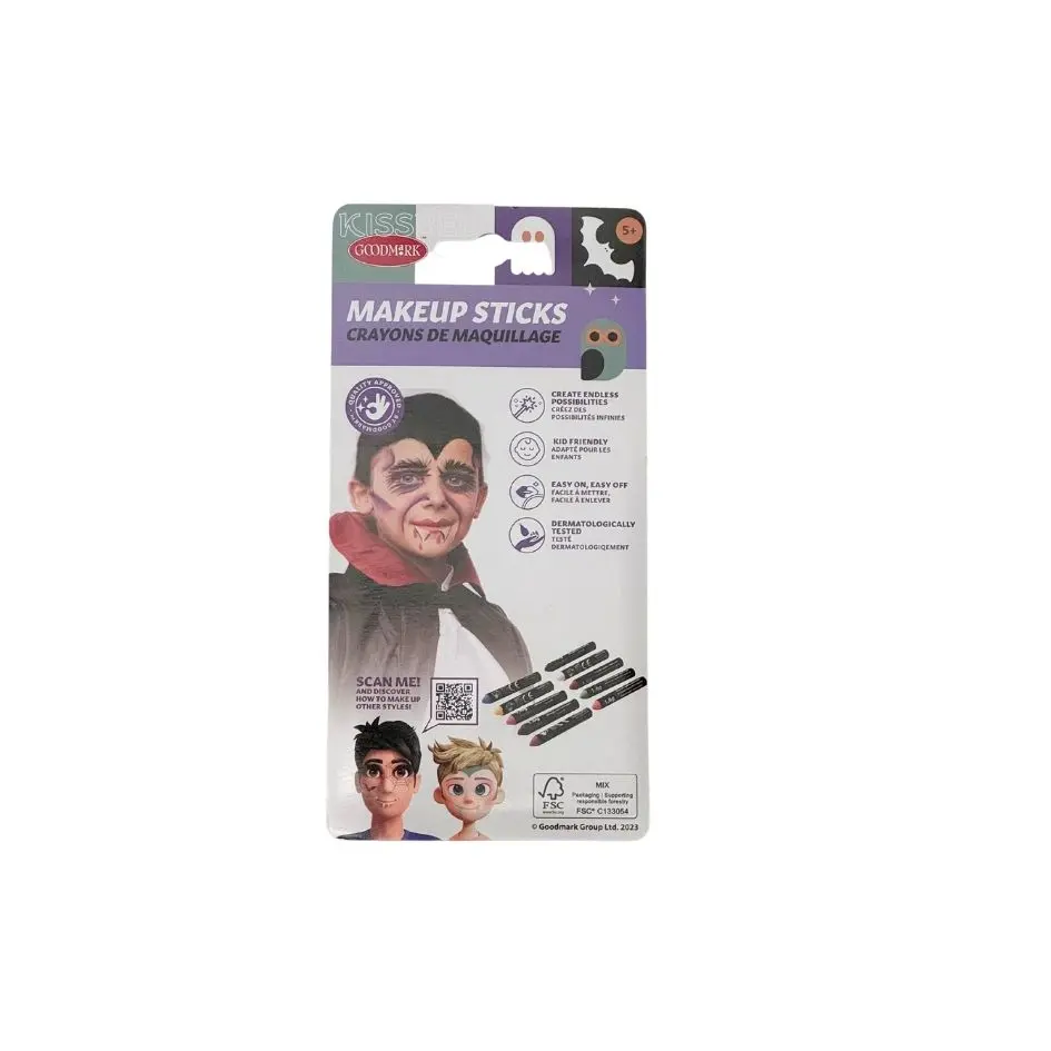 [1085] Maquillaje especial Halloween 10 mini ceras grasas