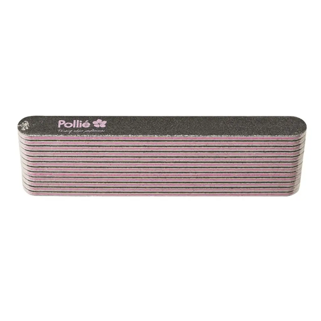 [690] Limas negras rectas 240/240 acolchada pack 12 unidades