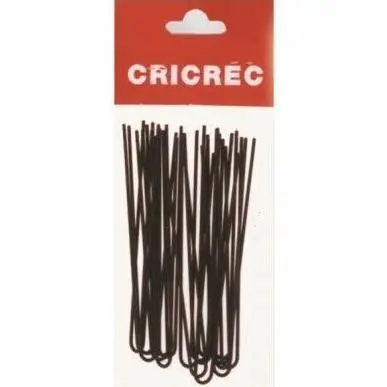 Horquillas Moño negra Cricrec 75mm 20 unidades