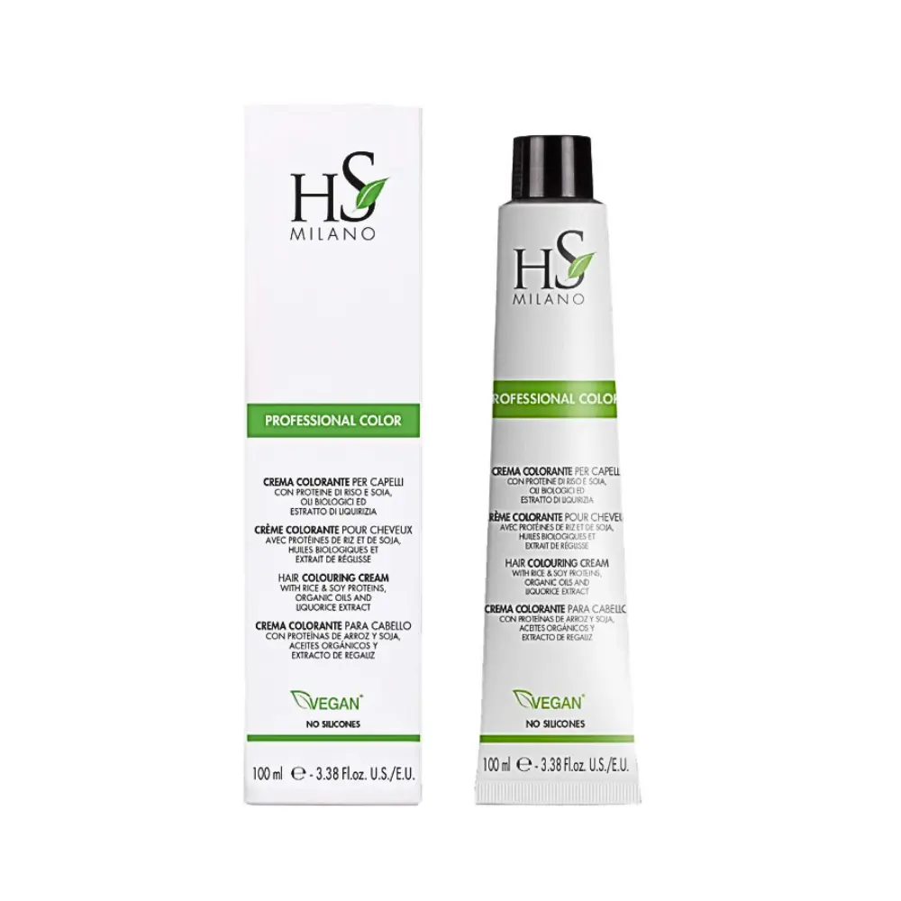 Tinte HS Milano Vegan 8.1 Rubio Claro Ceniza 100ml