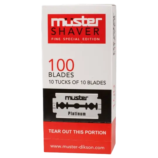 [1914] Cuchilla Acanalada Muster platino caja 100 hojas