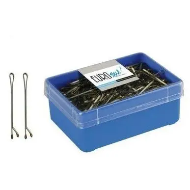 Horquillas Clips Eurostil rubio bola 50mm 300 uds