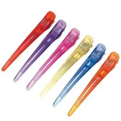Pinza metal y plástico Eurostil color 10cm pack 6uds