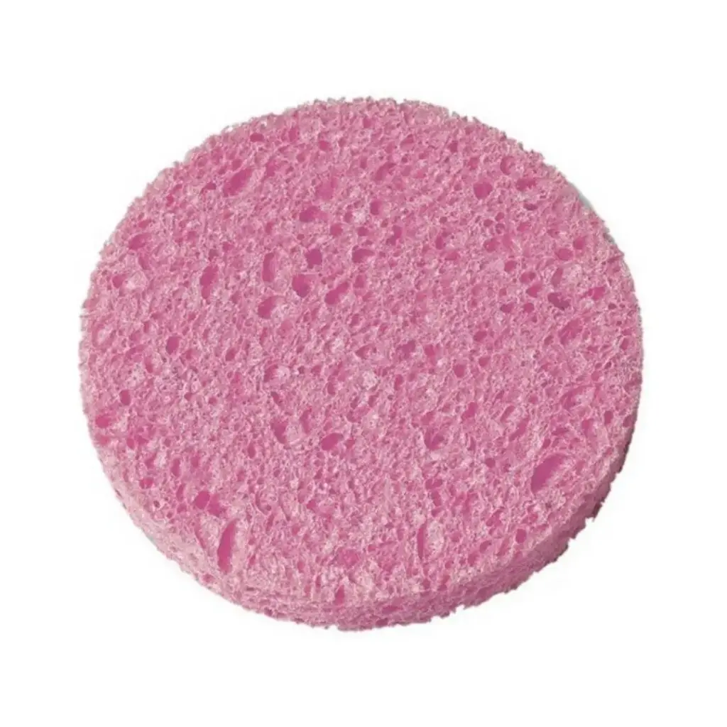 [440] Esponja desmaquillante celulosa color rosa 12 unidades