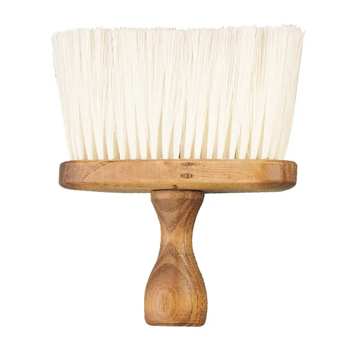 Cepillo de barbero grande de madera y cerdas suave