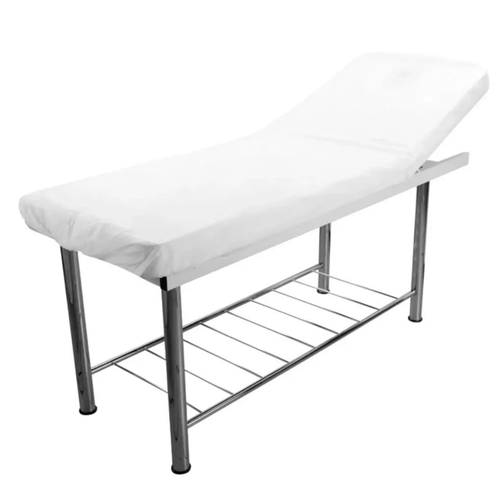 [1626] Funda camilla plastificada blanco 80x210cm 10 unidades