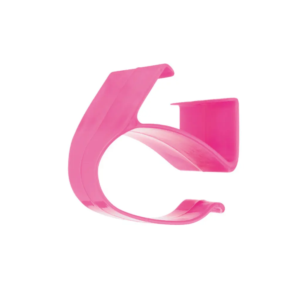 Muñequera plástico papel Ringlets permanente rosa