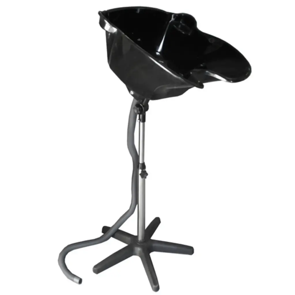 [1632] Lavacabezas portátil con pie y desagüe